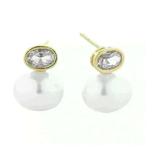 Pearl & Simulated Stones Earrings